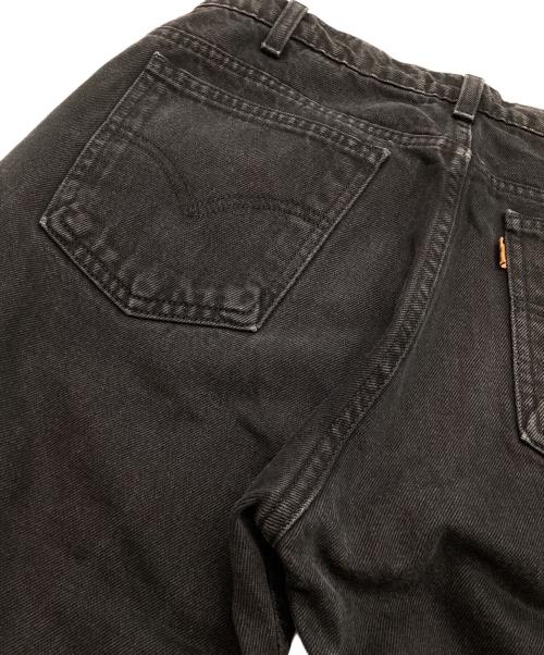 LEVI'S（リーバイス）LEVI'S (リーバイス) ヴィンテージブラックデニムパンツ ブラック サイズ:不明(実寸ウエスト約72cm×股下約80cm)の古着・服飾アイテム