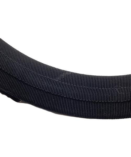 Salvatore Ferragamo（サルヴァトーレ フェラガモ）Salvatore Ferragamo (サルヴァトーレ フェラガモ) ヴァラリボンクリスタル カチューシャ ブラックの古着・服飾アイテム