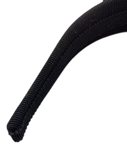 Salvatore Ferragamo（サルヴァトーレ フェラガモ）Salvatore Ferragamo (サルヴァトーレ フェラガモ) ヴァラリボンクリスタル カチューシャ ブラックの古着・服飾アイテム