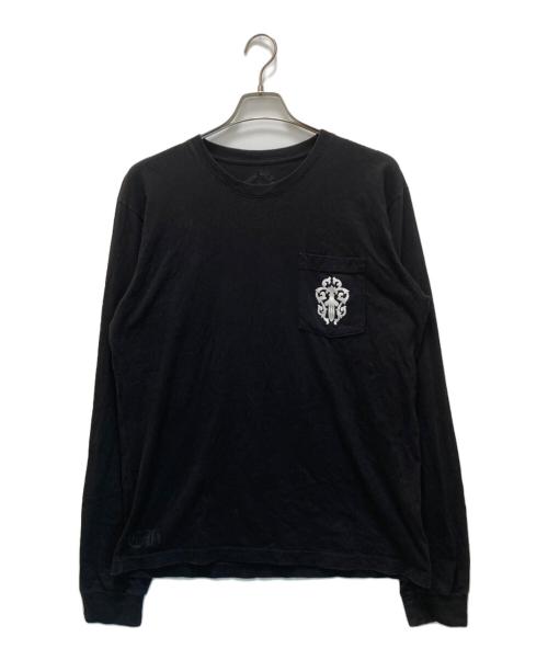 CHROME HEARTS（クロムハーツ）CHROME HEARTS (クロムハーツ) ハーフダガープリントポケットカットソー ブラック サイズ:Lの古着・服飾アイテム