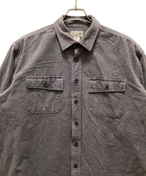 L.L.Bean（エルエルビーン）L.L.Bean (エルエルビーン) サファリネルシャツ グレー サイズ:Lの古着・服飾アイテム