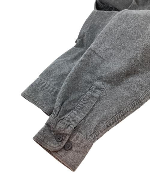 L.L.Bean（エルエルビーン）L.L.Bean (エルエルビーン) サファリネルシャツ グレー サイズ:Lの古着・服飾アイテム