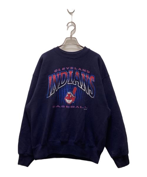 SALEM SPORTSWEAR（サレム スポーツウェア）SALEM SPORTSWEAR (サレム スポーツウェア) ヴィンテージMLBプリントスウェット ネイビー サイズ:Lの古着・服飾アイテム