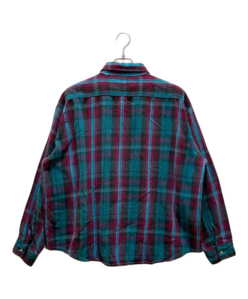FIVE BROTHER（ファイブブラザー）FIVE BROTHER (ファイブブラザー) ヴィンテージチェックネルシャツ レッド×グリーン サイズ:2XLの古着・服飾アイテム