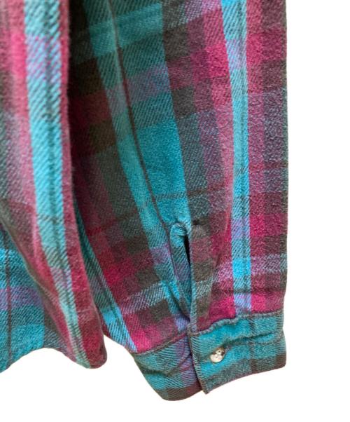 FIVE BROTHER（ファイブブラザー）FIVE BROTHER (ファイブブラザー) ヴィンテージチェックネルシャツ レッド×グリーン サイズ:2XLの古着・服飾アイテム