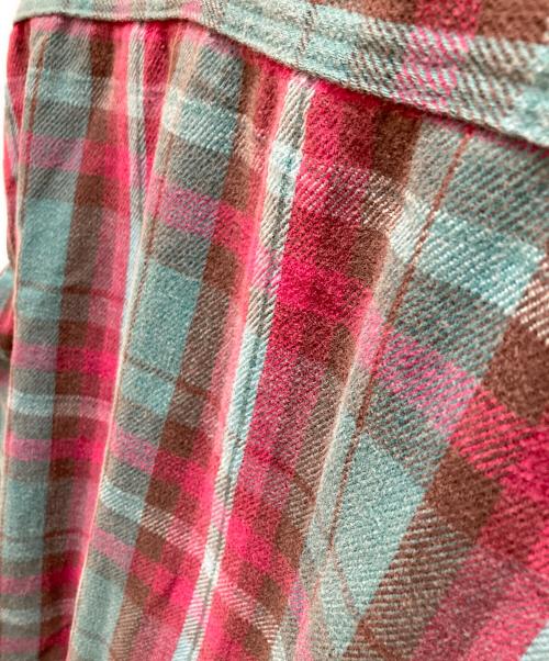FIVE BROTHER（ファイブブラザー）FIVE BROTHER (ファイブブラザー) ヴィンテージチェックネルシャツ レッド×グリーン サイズ:2XLの古着・服飾アイテム