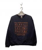 SEESEE×FRUIT OF THE LOOMシーシー×フルーツオブザルーム）の古着「コラボプリントスウェット」｜ブラック