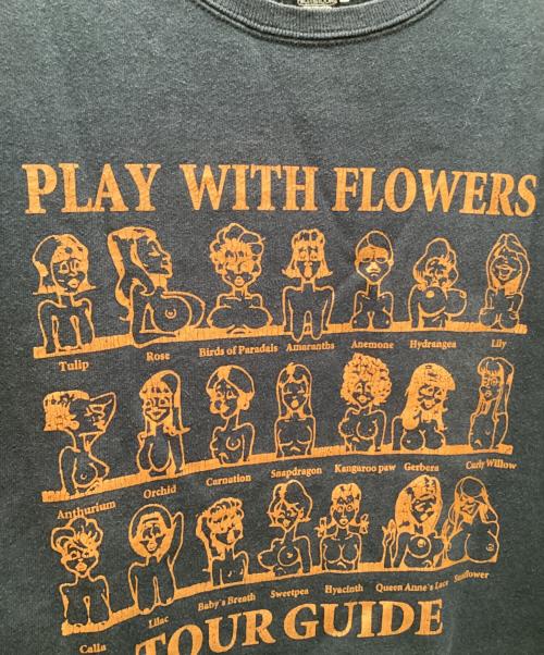 SEESEE（シーシー）SEESEE (シーシー) FRUIT OF THE LOOM (フルーツオブザルーム) コラボプリントスウェット ブラック サイズ:Lの古着・服飾アイテム