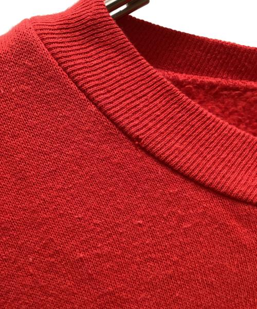 Nutmeg Milks（ナツメグ ミルズ）Nutmeg Milks (ナツメグ ミルズ) ヴィンテージヘンリーネックスウェット グレー×レッド サイズ:Lの古着・服飾アイテム