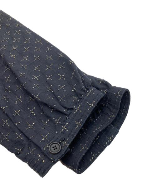 s'yte（サイト）s'yte (サイト) KUON (クオン) コットンクロス 刺し子タッセルシャツ ブラック サイズ:3の古着・服飾アイテム