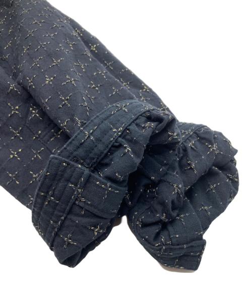 s'yte（サイト）s'yte (サイト) KUON (クオン) コットンクロス 刺し子タッセルシャツ ブラック サイズ:3の古着・服飾アイテム