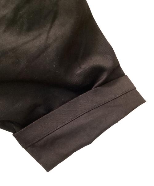 WILDSIDE YOHJI YAMAMOTO（ワイルドサイド ヨウジ ヤマモト）WILDSIDE YOHJI YAMAMOTO (ワイルドサイド ヨウジ ヤマモト) コットンチノ ホワイトステッチ ドローストリング カーゴパンツ ブラック サイズ:3の古着・服飾アイテム