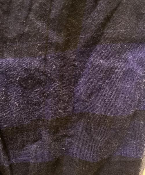 Y's（ワイズ）Y's (ワイズ) プレイドコートドレス ブルー×ブラック サイズ:Mの古着・服飾アイテム