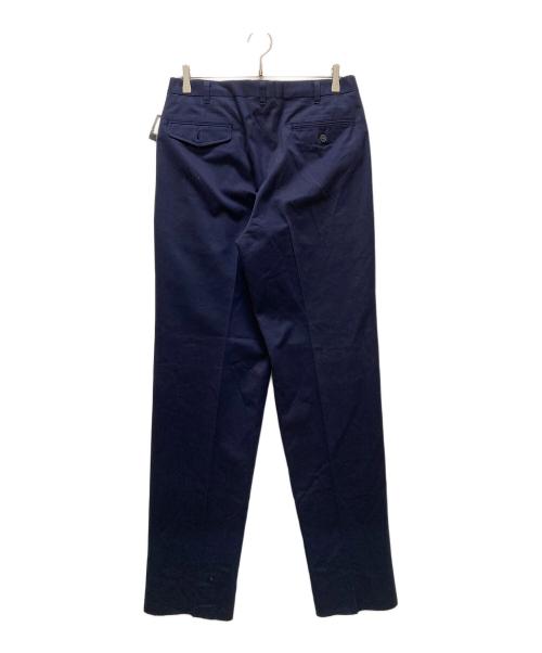 Christian Dior MONSIEUR（クリスチャンディオールムッシュ）Christian Dior MONSIEUR (クリスチャンディオールムッシュ) ヴィンテージ2タックウールコットンスラックス ネイビー サイズ:85の古着・服飾アイテム