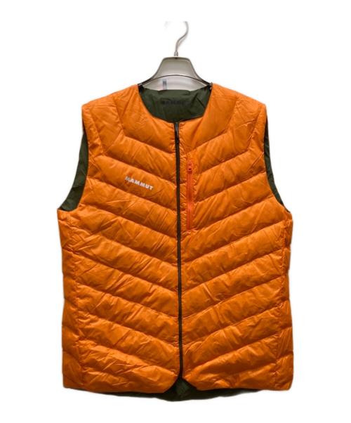 MAMMUT（マムート）MAMMUT (マムート) セオン イン ベスト オリーブ×オレンジ サイズ:XLの古着・服飾アイテム