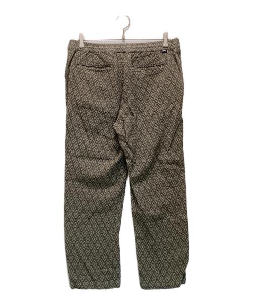 stussy（ステューシー）stussy (ステューシー) ブライアンダイアモンドパンツ カーキ サイズ:Lの古着・服飾アイテム