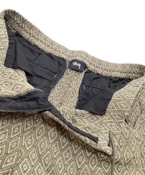 stussy（ステューシー）stussy (ステューシー) ブライアンダイアモンドパンツ カーキ サイズ:Lの古着・服飾アイテム