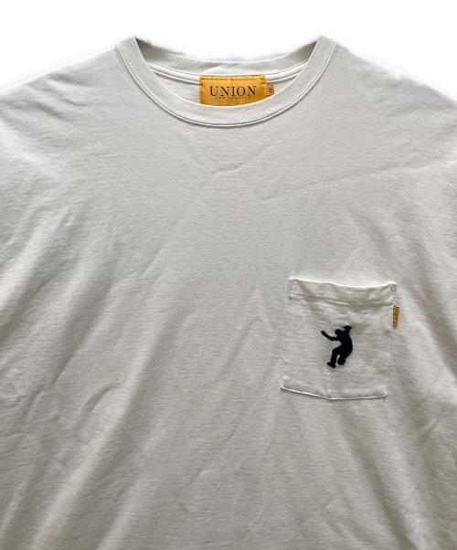 UNION（ユニオン）UNION (ユニオン) ポケットTシャツ ホワイト サイズ:XLの古着・服飾アイテム