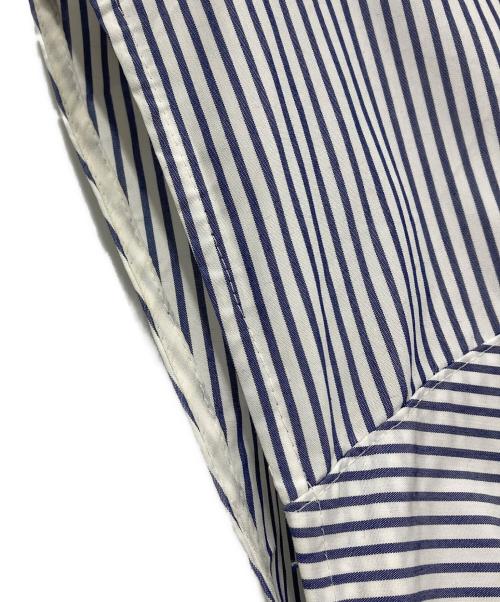 AKIRA NAKA（アキラナカ）AKIRA NAKA (アキラナカ) ドレープノットストライプドレス ホワイト×ネイビー サイズ:1の古着・服飾アイテム