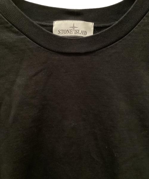 STONE ISLAND（ストーンアイランド）STONE ISLAND (ストーンアイランド) ガーメントダイ スウェット ロンT ブラック サイズ:3XLの古着・服飾アイテム