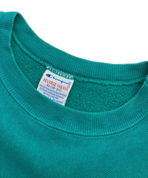 Champion REVERSE WEAVE（チャンピオン リバース ウィーブ）Champion REVERSE WEAVE (チャンピオン リバース ウィーブ) 90'sリバースウィーブスウェット グリーン サイズ:XL(18-20)の古着・服飾アイテム