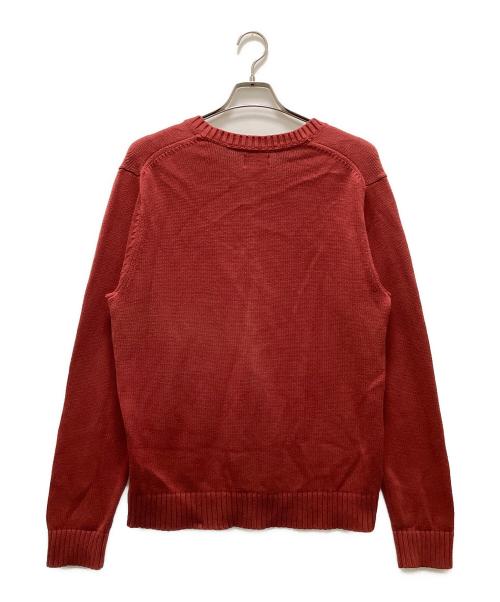 L.L.Bean（エルエルビーン）L.L.Bean (エルエルビーン) Vネックコットンニット レッド サイズ:Mの古着・服飾アイテム