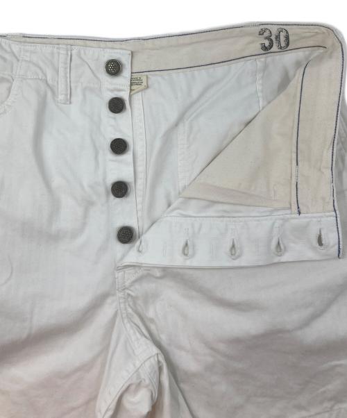 RRL（ダブルアールエル）RRL (ダブルアールエル) ヘリンボーンショーツ ホワイト サイズ:30の古着・服飾アイテム