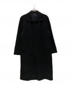 D'URBANダーバン）の古着「カシミヤステンカラーコート」｜ブラック