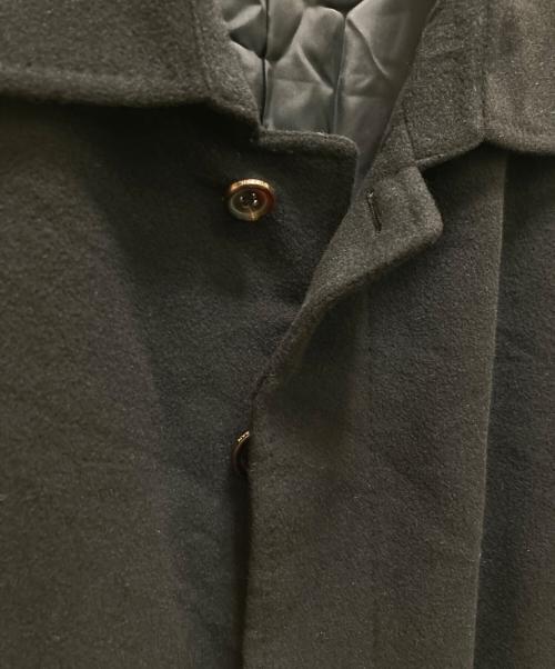 D'URBAN（ダーバン）D'URBAN (ダーバン) カシミヤステンカラーコート ブラック サイズ:94A6の古着・服飾アイテム