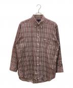 BURBERRY LONDONバーバリーロンドン）の古着「ノヴァチェックボタンダウンシャツ」｜ピンク