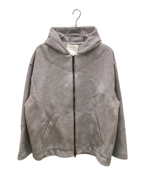 ZARA（ザラ）ZARA (ザラ) STUDIO NICHOLSON (スタジオ ニコルソン) コラボオーバーサイズジップパーカー グレー サイズ:L-XLの古着・服飾アイテム