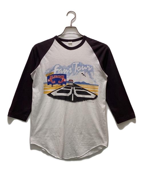 不明（フメイ）不明 (フメイ) ヴィンテージラグランカットソー ホワイト サイズ:不明の古着・服飾アイテム