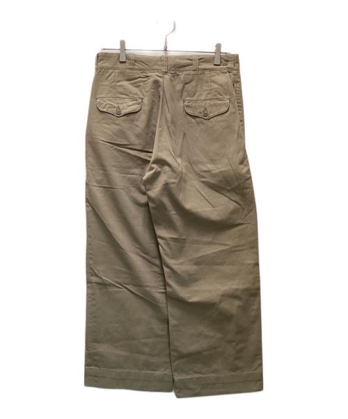 US ARMY（ユーエスアーミー）US ARMY (ユーエスアーミー) ヴィンテージミリタリーチノパンツ ベージュ サイズ:33×31の古着・服飾アイテム