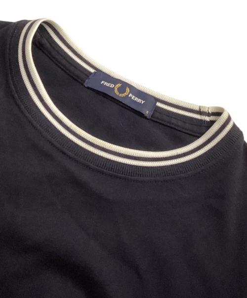 FRED PERRY（フレッドペリー）FRED PERRY (フレッドペリー) ツインティップラインカットソー ブラック サイズ:Sの古着・服飾アイテム