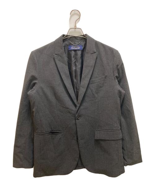 nano・universe（ナノ・ユニバース）nano・universe (ナノ・ユニバース) ストライプセットアップスーツ グレー サイズ:Lの古着・服飾アイテム