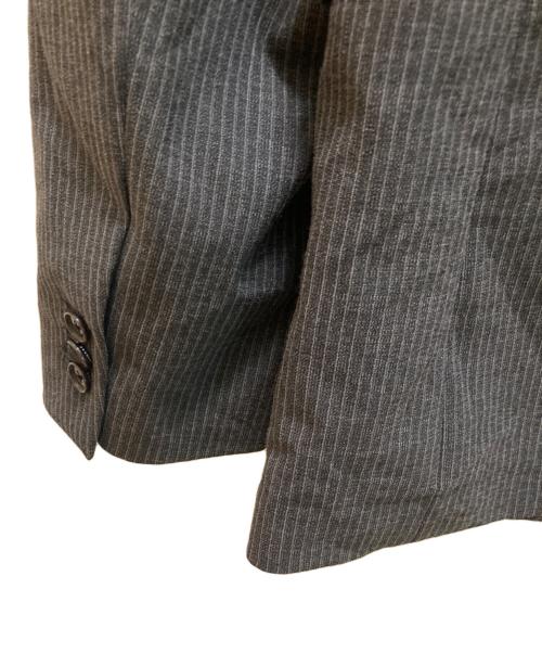 nano・universe（ナノ・ユニバース）nano・universe (ナノ・ユニバース) ストライプセットアップスーツ グレー サイズ:Lの古着・服飾アイテム