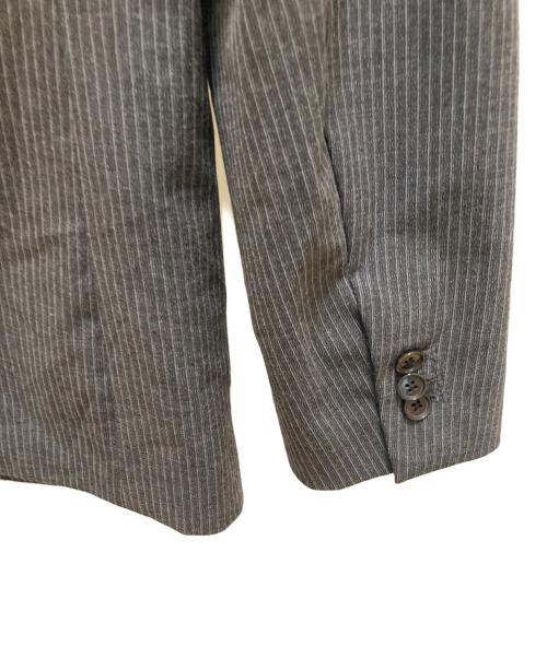 nano・universe（ナノ・ユニバース）nano・universe (ナノ・ユニバース) ストライプセットアップスーツ グレー サイズ:Lの古着・服飾アイテム