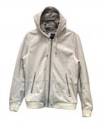 DIESELディーゼル）の古着「シープレザーフーデッドジャケット」｜ホワイト