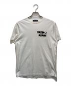 FRED PERRYフレッドペリー）の古着「ロゴプリントTシャツ」｜ホワイト