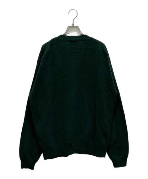 DANTON（ダントン）DANTON (ダントン) ラムウール Vネックニットカーディガン グリーン サイズ:40の古着・服飾アイテム