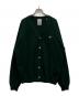 DANTON（ダントン）の古着「ラムウール Vネックニットカーディガン」｜グリーン