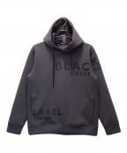 BLACK LABEL CRESTBRIDGEブラックレーベル クレストブリッジ）の古着「ロゴグラフィックフーディー」｜グレー