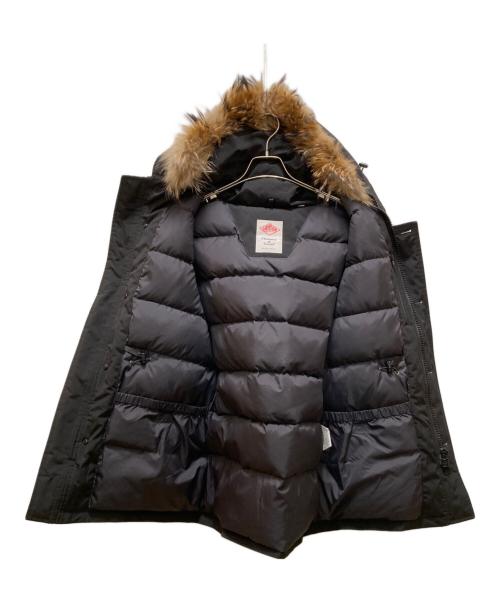DANTON（ダントン）DANTON (ダントン) ファー付タッサーダウンジャケット ブラック サイズ:40の古着・服飾アイテム