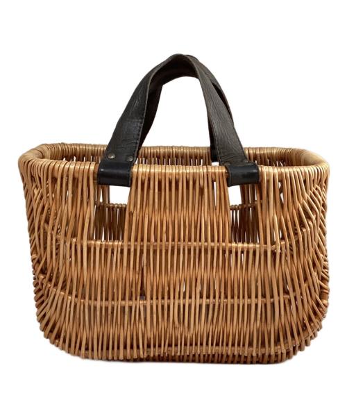 rosa mosa（ロサモサ）rosa mosa (ロサモサ) カゴハンドバッグ ブラウンの古着・服飾アイテム