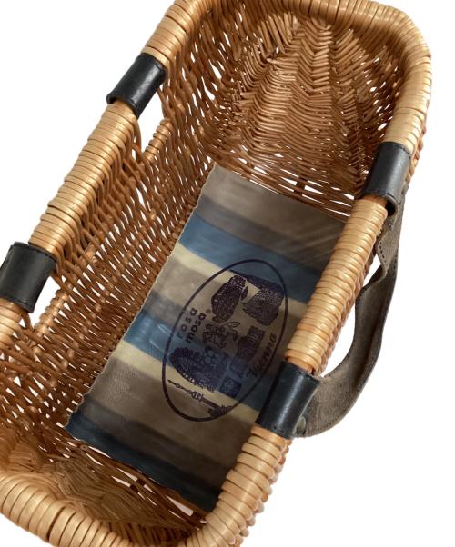 rosa mosa（ロサモサ）rosa mosa (ロサモサ) カゴハンドバッグ ブラウンの古着・服飾アイテム