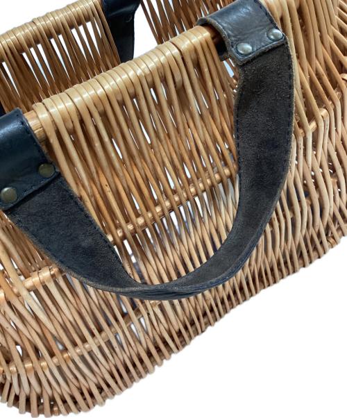 rosa mosa（ロサモサ）rosa mosa (ロサモサ) カゴハンドバッグ ブラウンの古着・服飾アイテム