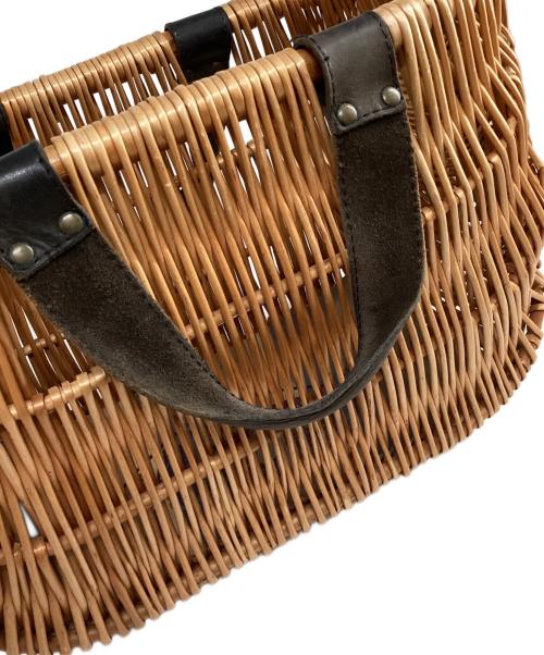 rosa mosa（ロサモサ）rosa mosa (ロサモサ) カゴハンドバッグ ブラウンの古着・服飾アイテム