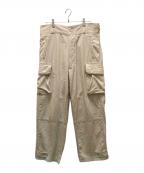 HOUSTONヒューストン）の古着「コットンリネン M-47 パンツ」｜ベージュ