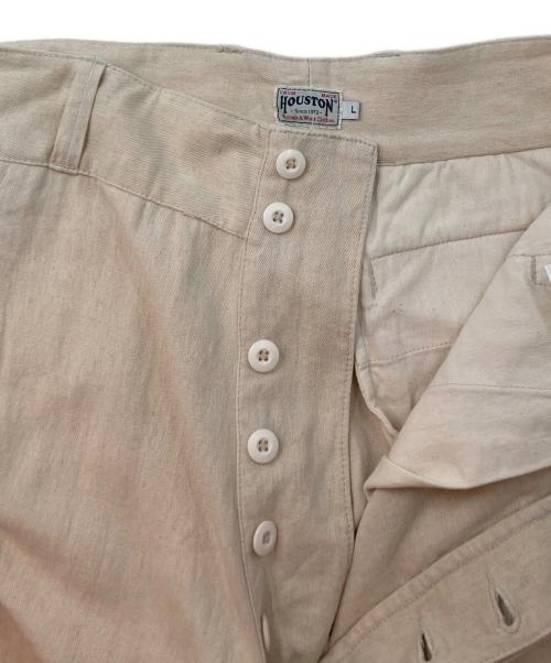 HOUSTON（ヒューストン）HOUSTON (ヒューストン) コットンリネン M-47 パンツ ベージュ サイズ:Lの古着・服飾アイテム