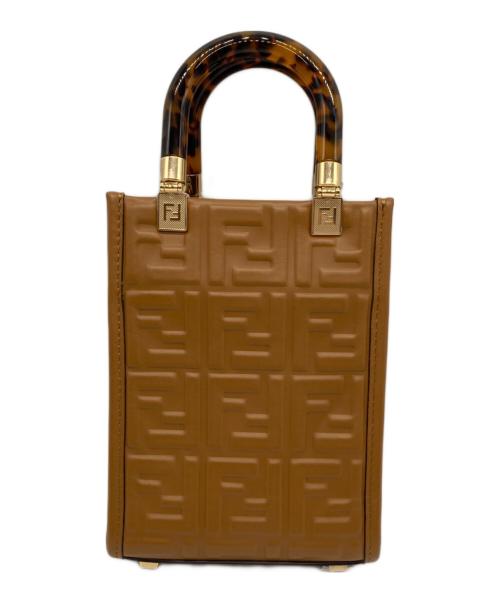 FENDI（フェンディ）FENDI (フェンディ) ミニサンシャインショッパー ブラウンの古着・服飾アイテム